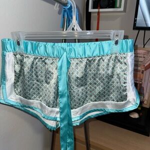 Victoria's Secret Aqua and White Patterned Shorts